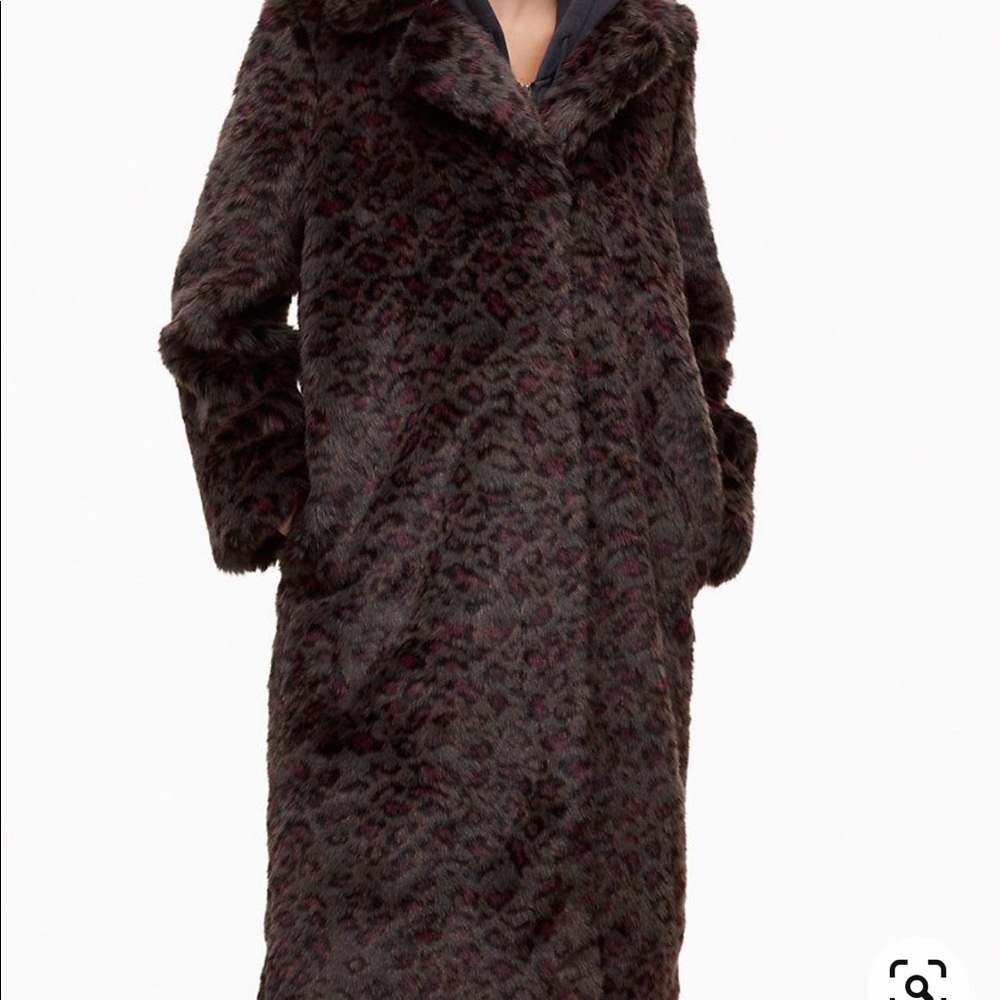 NWT Aritzia Golden By TNA Moorhouse Coat L Leopard